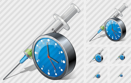 Icône Syringe Clock